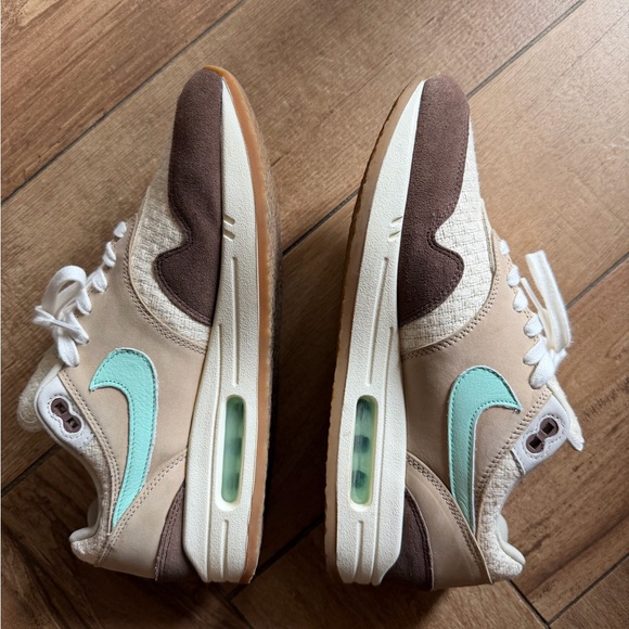 Nike Air Max 1 Hemp Crepe retro 2022 Aqua and Brown - Picture 4 of 5